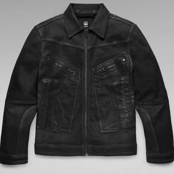 G-Star Raw Air-force Waxed Denim Jacket - Picture 9 of 12